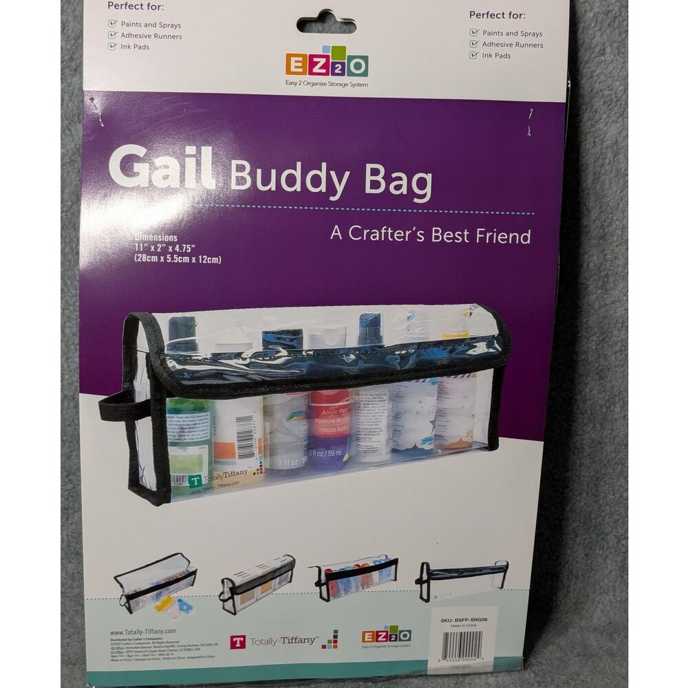 TOTALLY-TIFFANY Gail Buddy Bag Craft Storage Paint Spray Ink Pad Organizer NEW